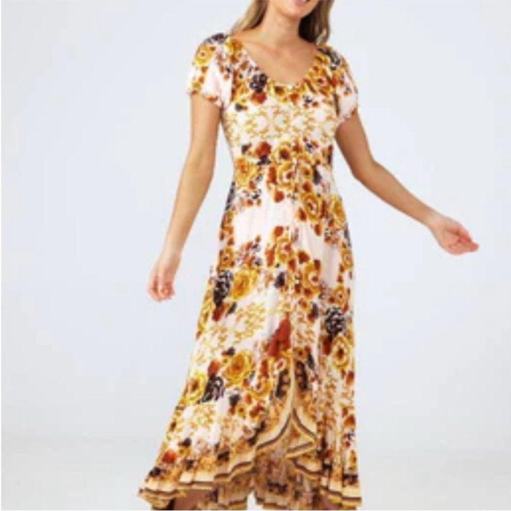 TALISMAN Rhiannon Boho‎ Maxi Dress size xl